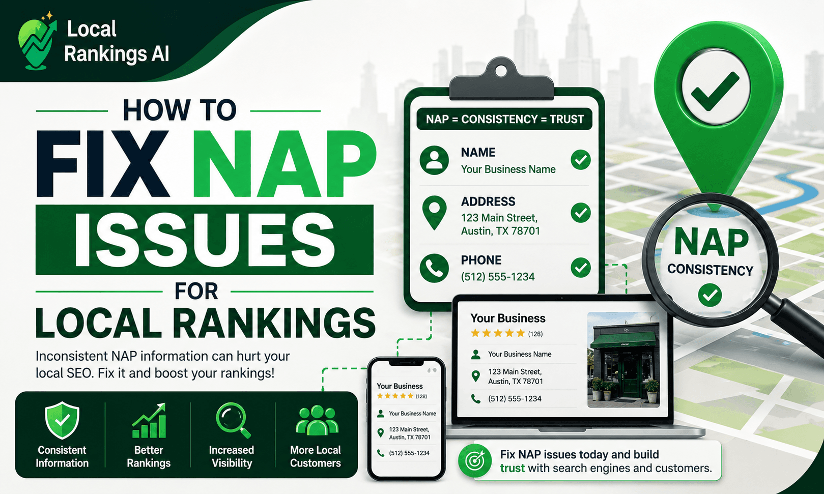 How To Fix NAP Issues for Local Rankings