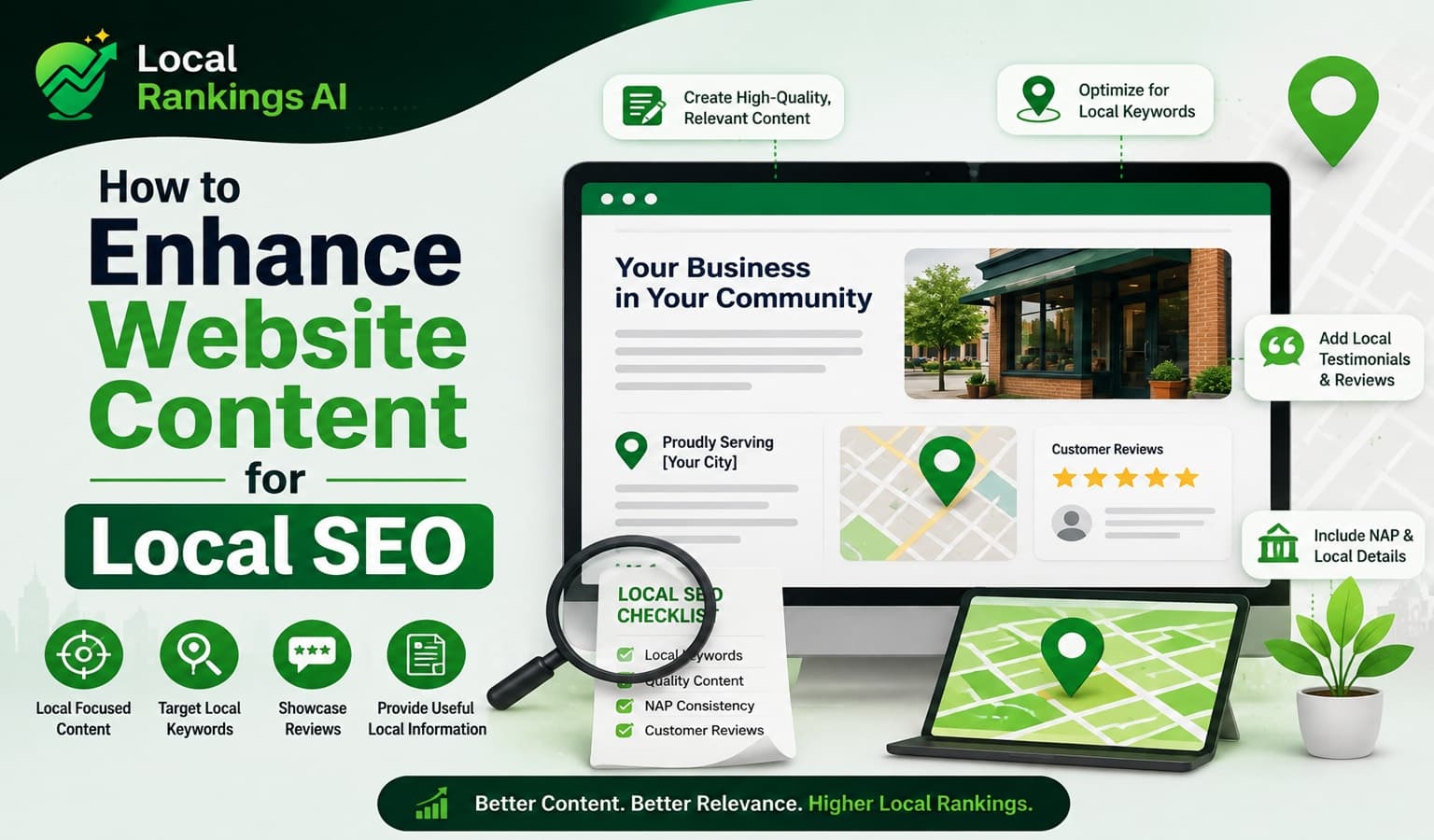 How to enhance website Content for local SEO