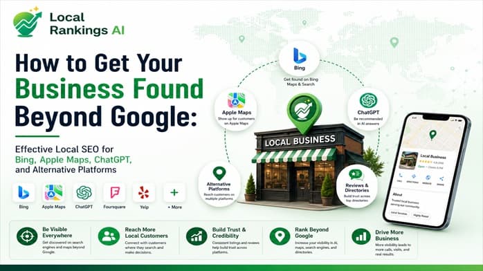 How to Get Your Business Found Beyond Google Effective Local SEO for Bing, Apple Maps, ChatGPT, and Alternative Platforms
